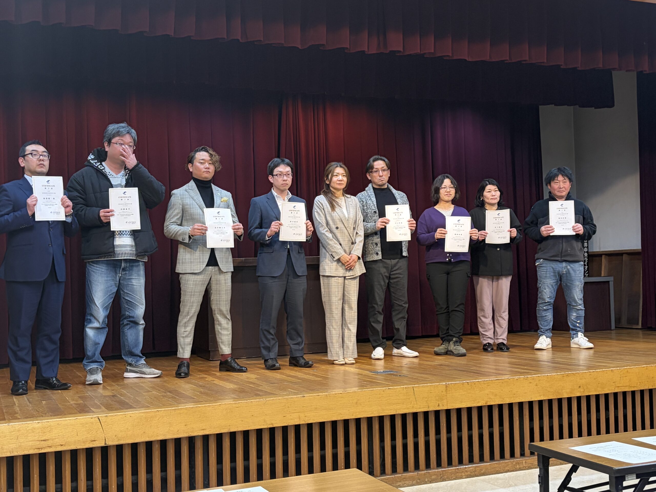 アカデミー後期修了式